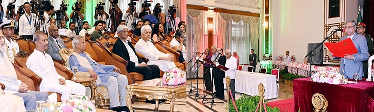 প্রধান উপদেষ্টার উপস্থিতিতেই অন্তর্বর্তীকালীন সরকারে আজ যুক্ত হলেন আরো চার উপদেষ্টা